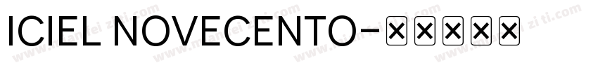 iCiel Novecento字体转换
